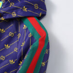 Jacket Gucci Monogram Stripe Blue GC078 - Image 7