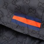 Jacket Windbreaker Gucci Monogram Beige Brown GC112 - Image 10