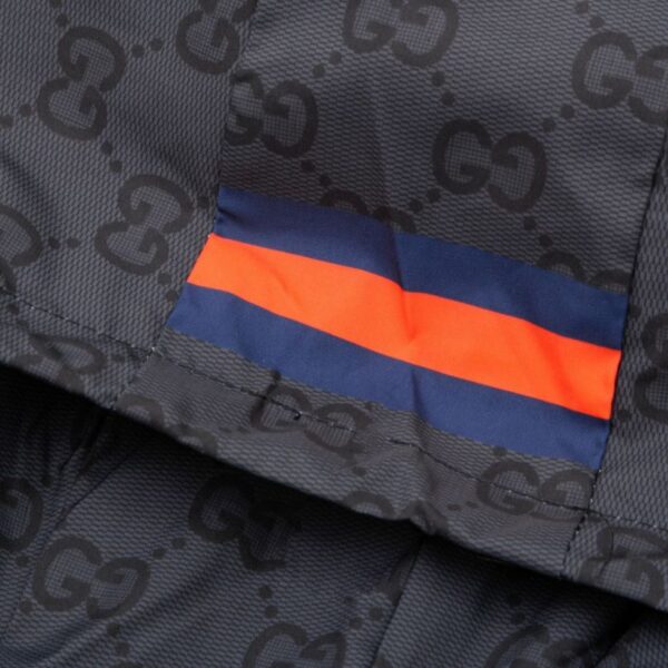 Jacket Windbreaker Gucci Monogram Beige Brown GC112 - Image 10