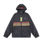 Jacket Windbreaker Gucci Monogram Beige Brown GC112