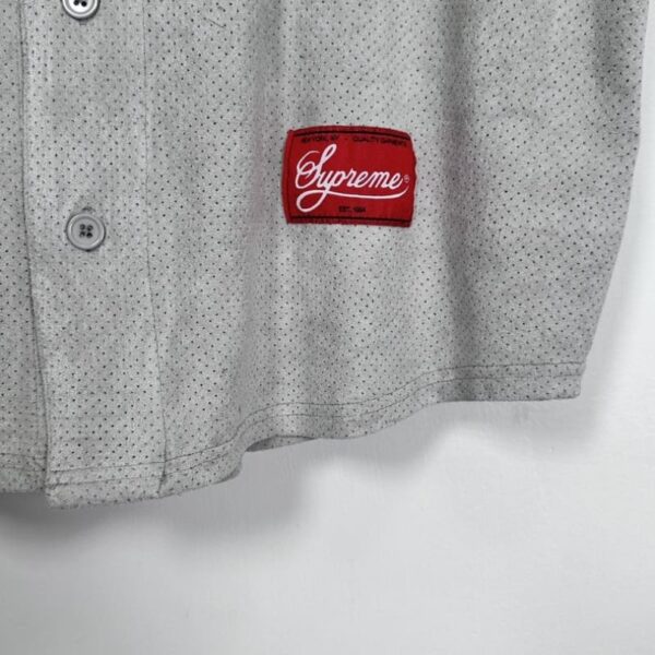 Jersey Supreme Button-Up Mesh Logo Embroidery SP043 - Image 8