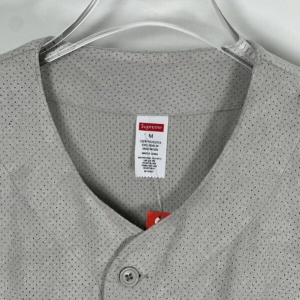 Jersey Supreme Button-Up Mesh Logo Embroidery SP043 - Image 9