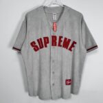 Jersey Supreme Button-Up Mesh Logo Embroidery SP043 - Image 4