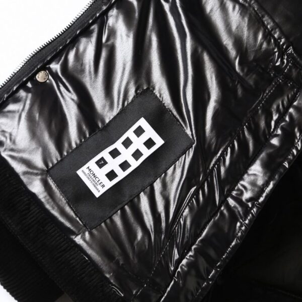 Jacket Puffer Moncler with Logo Trim Hood MCL019 - Image 9