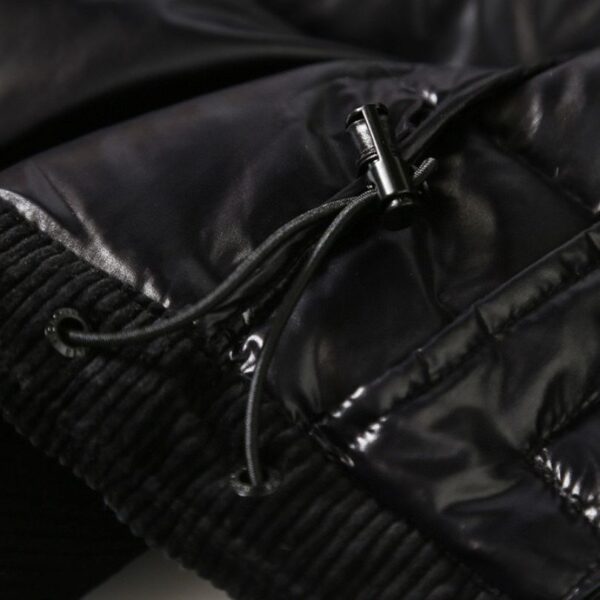 Jacket Puffer Moncler with Logo Trim Hood MCL019 - Image 11