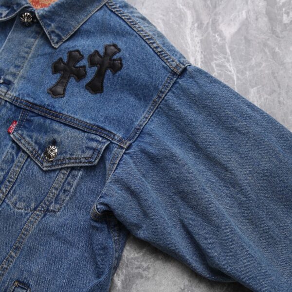 Denim Jacket Chrome Hearts Cross Patch CH052 - Image 8