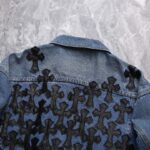Denim Jacket Chrome Hearts Cross Patch CH052 - Image 6