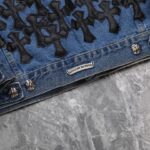 Denim Jacket Chrome Hearts Cross Patch CH052 - Image 15