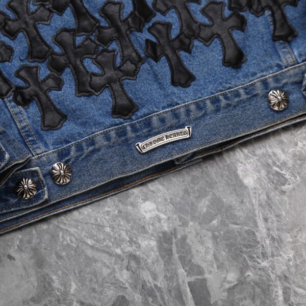 Denim Jacket Chrome Hearts Cross Patch CH052 - Image 15