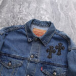 Denim Jacket Chrome Hearts Cross Patch CH052 - Image 10