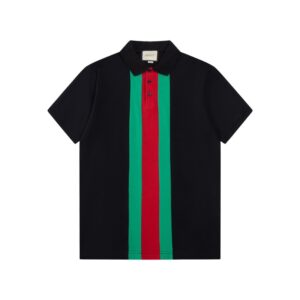 Polo Gucci Vertical Stripe Logo GC118