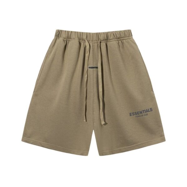 Shorts Essentials Beige with Logo Print EST004 - Image 1