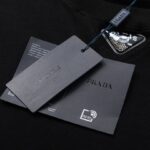T-shirt Prada Milano Rope Logo Black PD007 - Image 9