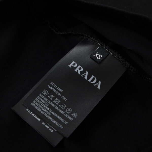 T-shirt Prada Milano Rope Logo Black PD007 - Image 10