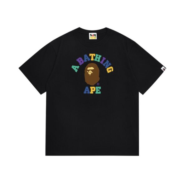 T-shirt BAPE Multicolor Ape Head Black BP058 - Image 1
