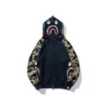 Hoodie Blue Shark Camo Bape Full-Zip BP003