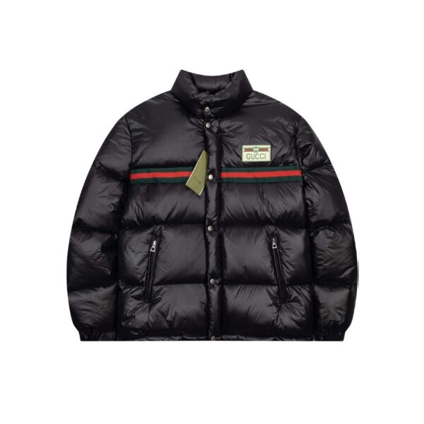 Jacket Gucci Puffer Logo Black GC004 - Image 1