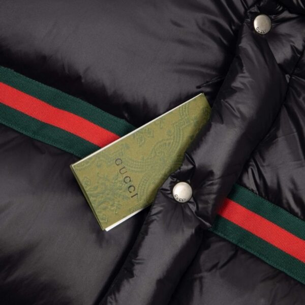 Jacket Gucci Puffer Logo Black GC004 - Image 5