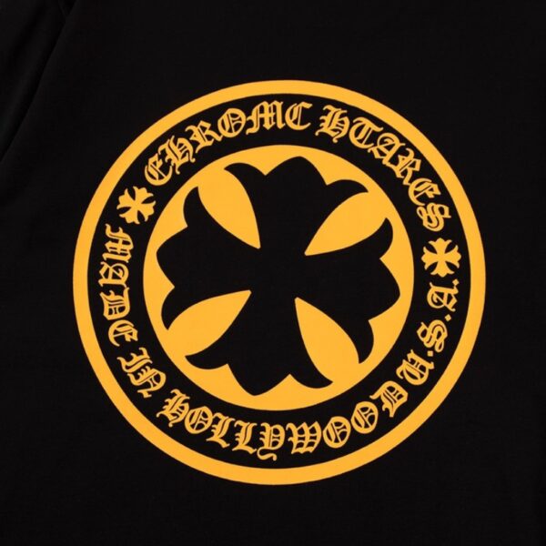 T-shirt Chrome Hearts Hollywood Black Logo Print CH038 - Image 5