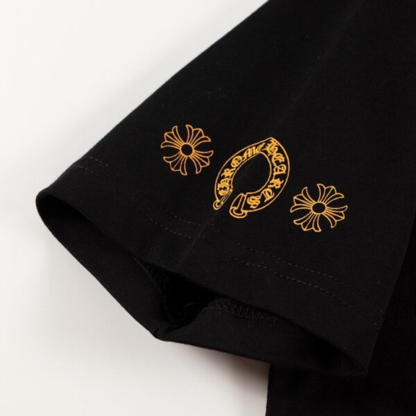 T-shirt Chrome Hearts Hollywood Black Logo Print CH038 - Image 6