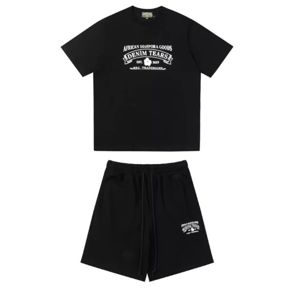 Set Denim Tears African Diaspora Logo Black - Image 1
