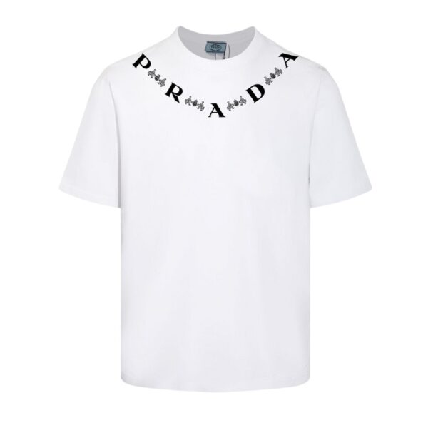 T-shirt Prada Bicycle Print White PD019 - Image 1