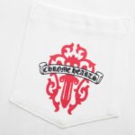 T-shirt Chrome Hearts Red Cross Crest White CH003 - Image 7