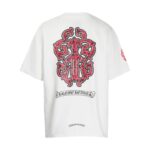 T-shirt Chrome Hearts Red Cross Crest White CH003 - Image 5