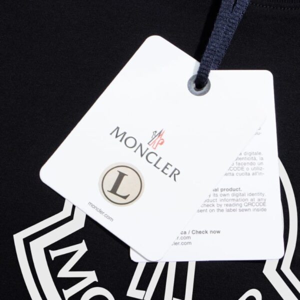 T-shirt Moncler Black Logo MCL029 - Image 10