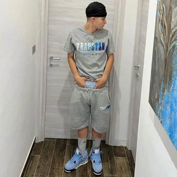 T-shirt Trapstar Trapstar Chenille Grey - Image 3