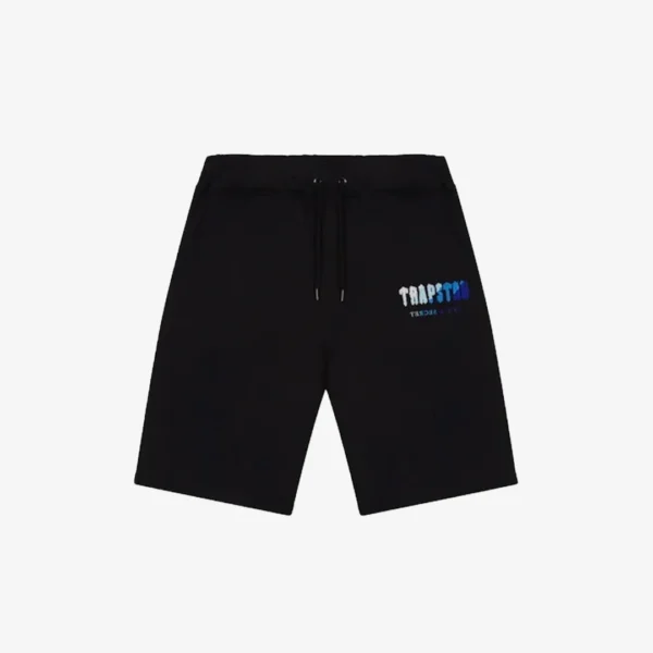 Shorts Trapstar Chenille Black/Blue - Image 1