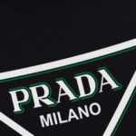 Sweatshirt Prada Milano Triangle Logo Black PD028 - Image 4