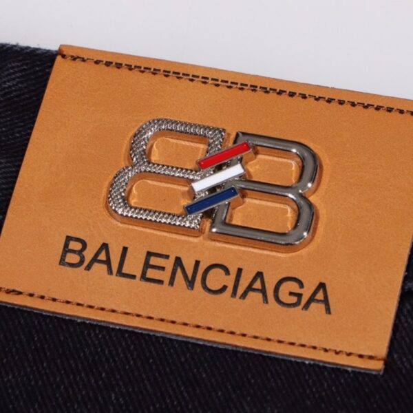 Jeans Balenciaga BB Logo Black BL029 - Image 6