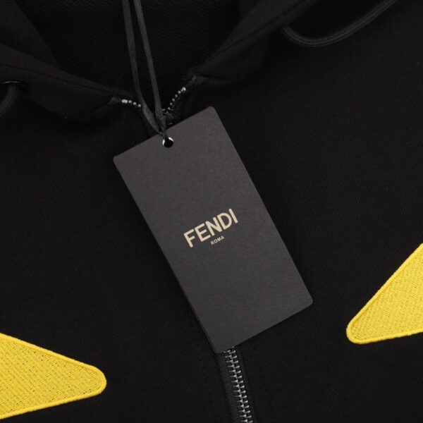Hoodie Fendi Eyes Graphic Zip FE002 - Image 9