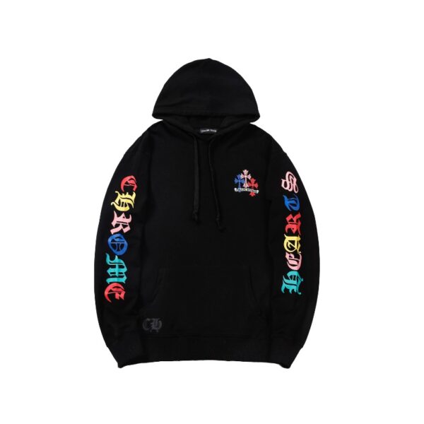 Hoodie Chrome Hearts Colorful Crosses Design CH076 - Image 4