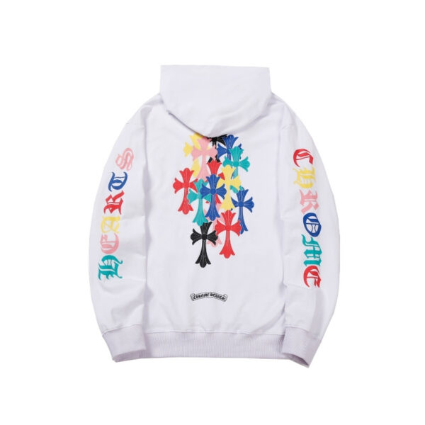Hoodie Chrome Hearts Colorful Crosses Design CH076 - Image 2