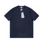 T-shirt Christian Dior Embossed Monogram Navy DO051