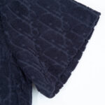 T-shirt Christian Dior Embossed Monogram Navy DO051 - Image 6