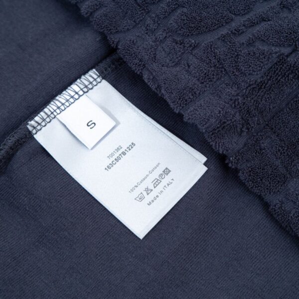 T-shirt Christian Dior Embossed Monogram Navy DO051 - Image 10