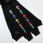 Hoodie Chrome Hearts Multicolor Cross Logo CH079 - Image 10
