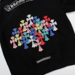 Hoodie Chrome Hearts Multicolor Cross Logo CH079 - Image 8