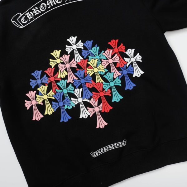 Hoodie Chrome Hearts Multicolor Cross Logo CH079 - Image 8