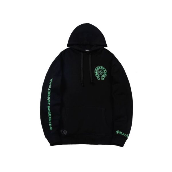 Hoodie Chrome Hearts Neon Logo Black CH072 - Image 1