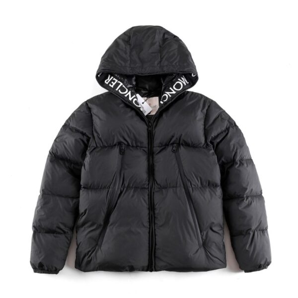Jacket Puffer Moncler Hooded Black MCL017 - Image 1
