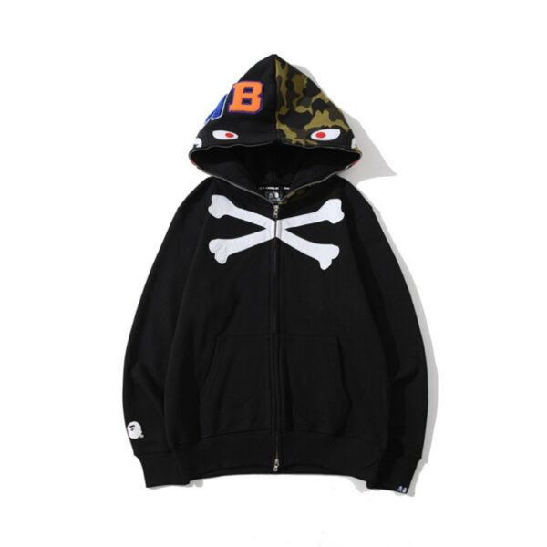 Hoodie BAPE Skull Camo Full Zip BP021 - Image 1