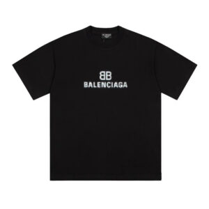 T-shirt Balenciaga BB Pixel Logo Black BL068