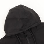 Hoodie Prada Black Milano Logo PD051 - Image 5