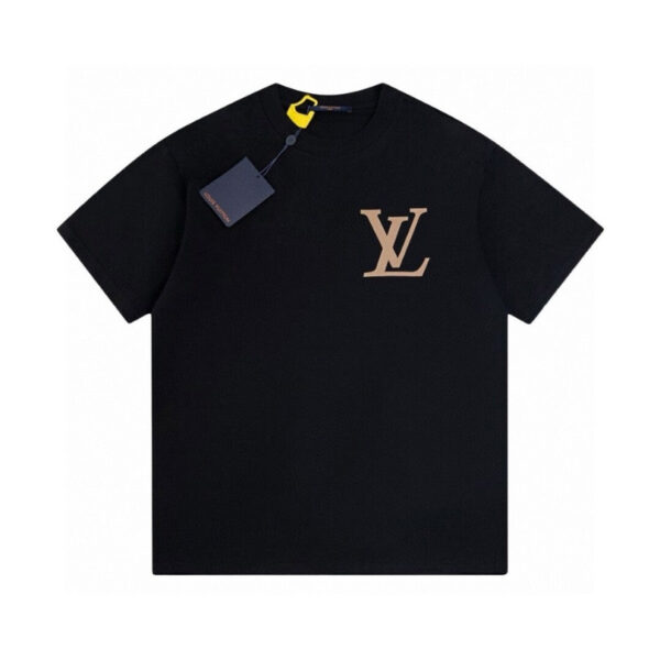 T-Shirt Louis Vuitton Monogram Logo Black LV046 - Image 1