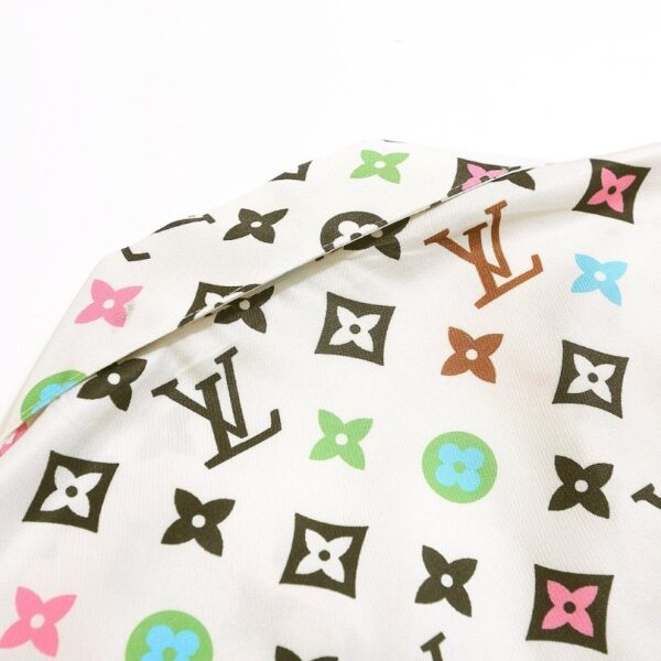 Set Louis Vuitton Multicolor Monogram Shirt and Shorts LV009 - Image 9