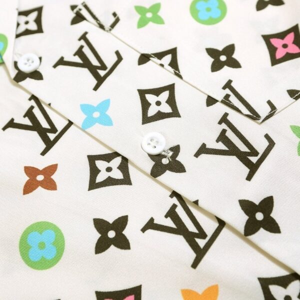 Set Louis Vuitton Multicolor Monogram Shirt and Shorts LV009 - Image 11